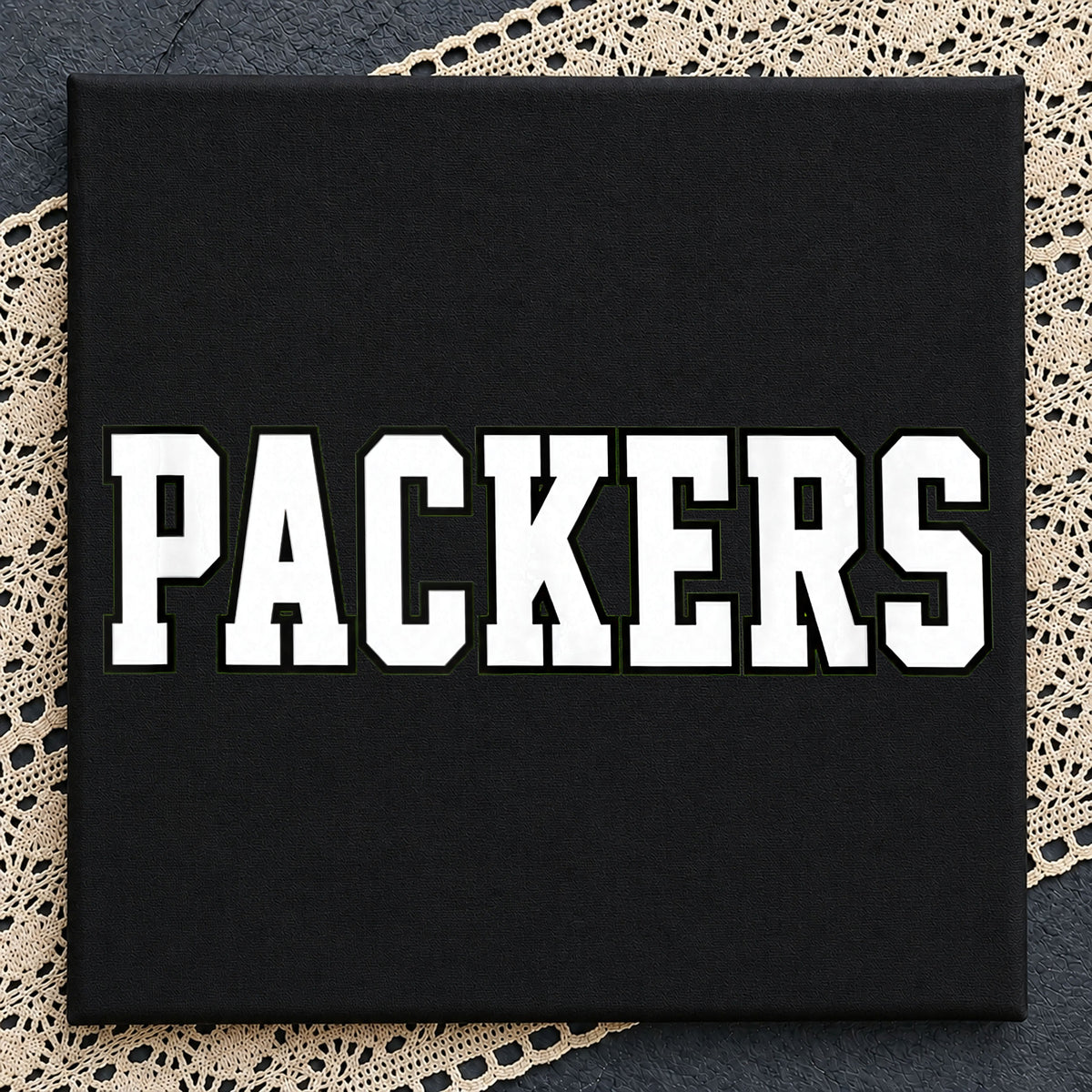 Packers PNG, Football Team Shirt Design, Varsity Letters PNG