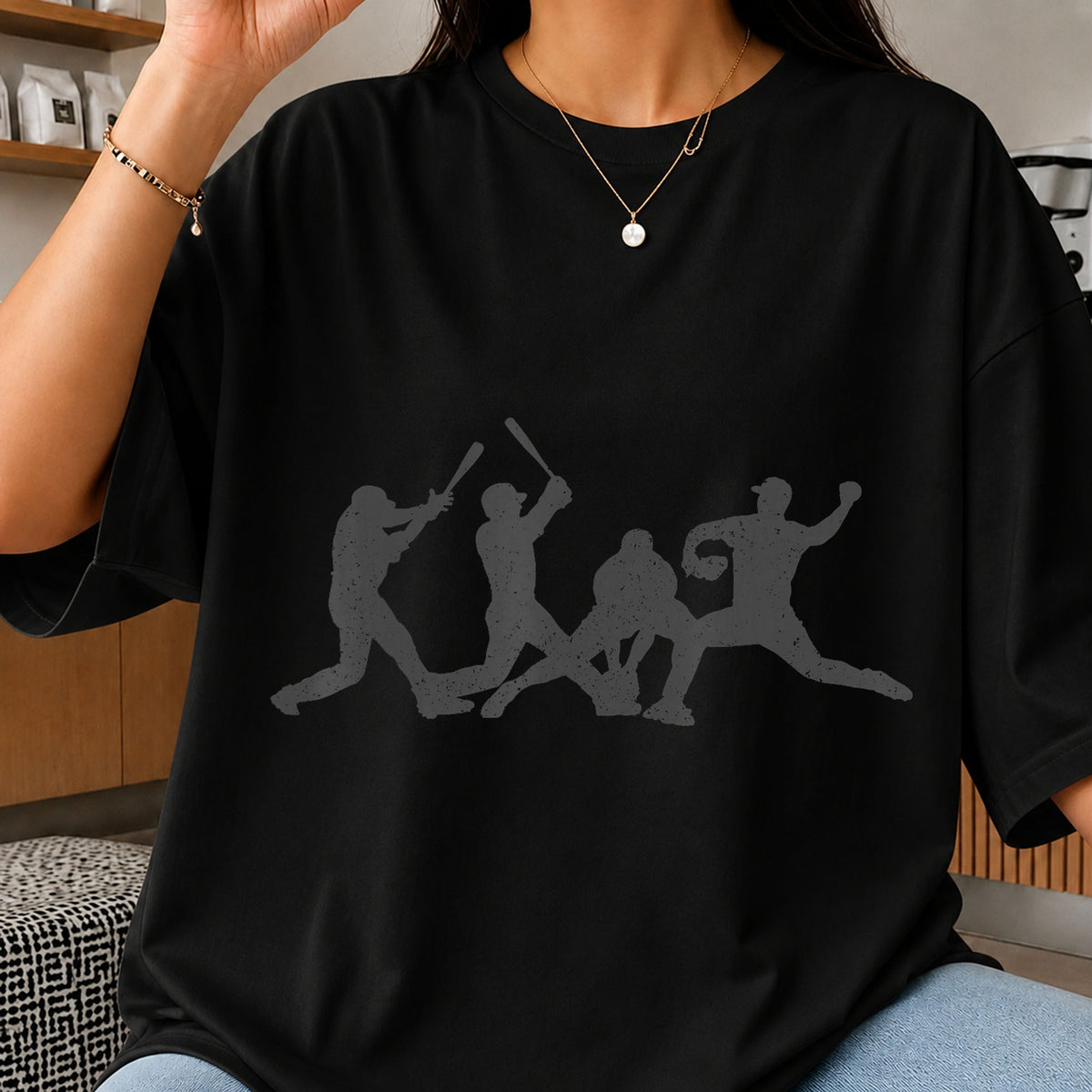 Baseball Players Grunge Silhouette Sports Clipart Art PNG