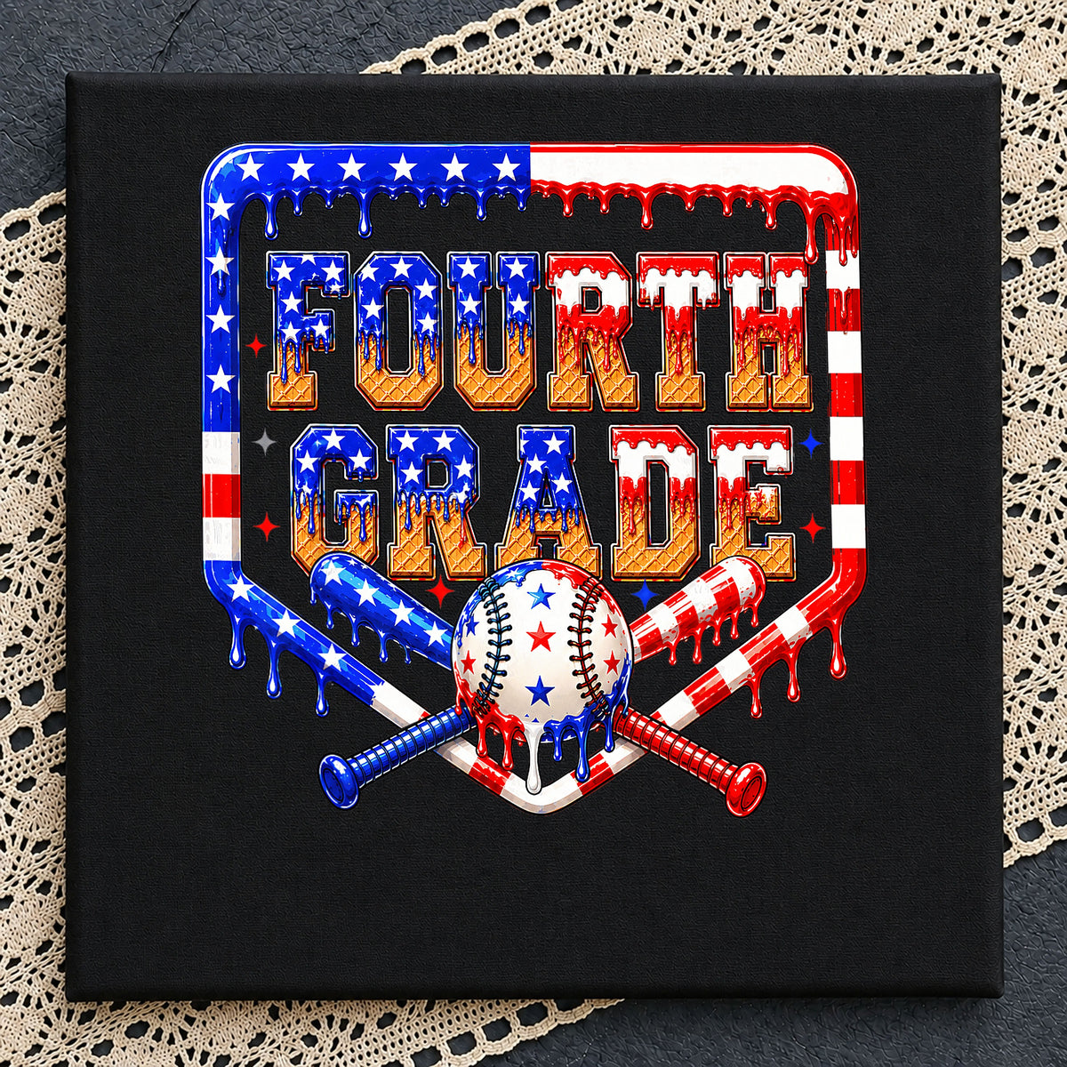 Fourth Grade Baseball PNG, 4th Of July PNG, American Flag PNG