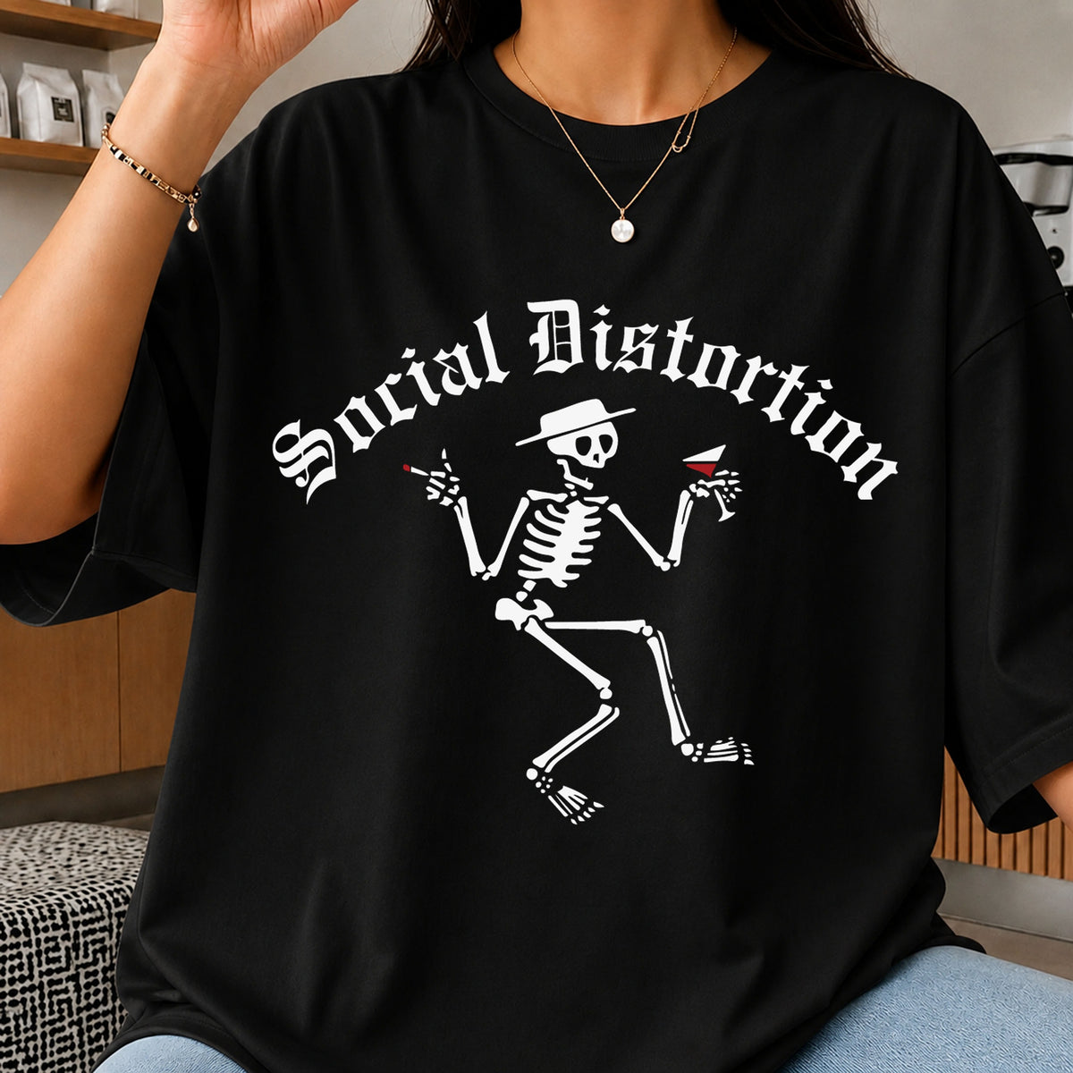 Social Distortion Skeleton SVG, Rock Band Cricut Cut File