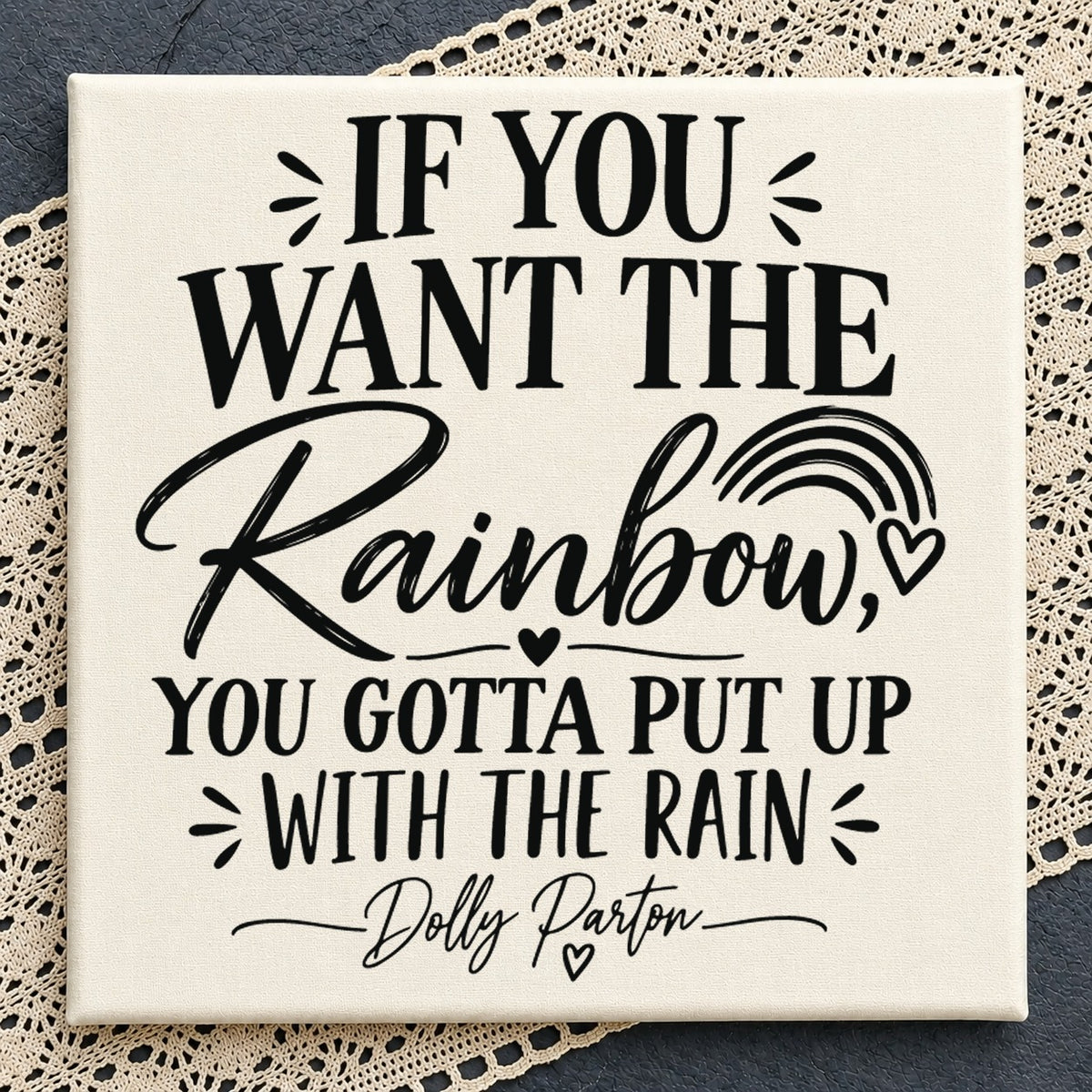 Dolly Parton Rainbow Quote SVG, Funny Animal Clipart Design
