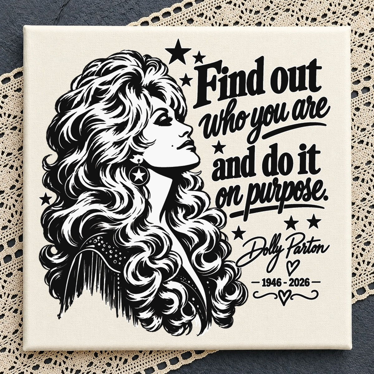 Dolly Parton Find Out Who You Are Quote Cricut Clipart SVG