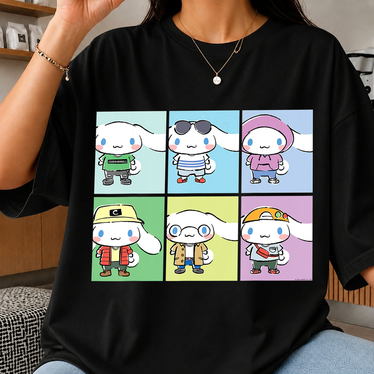 Cinnamoroll Sanrio Streetwear Outfits Fashion Bundle PNG