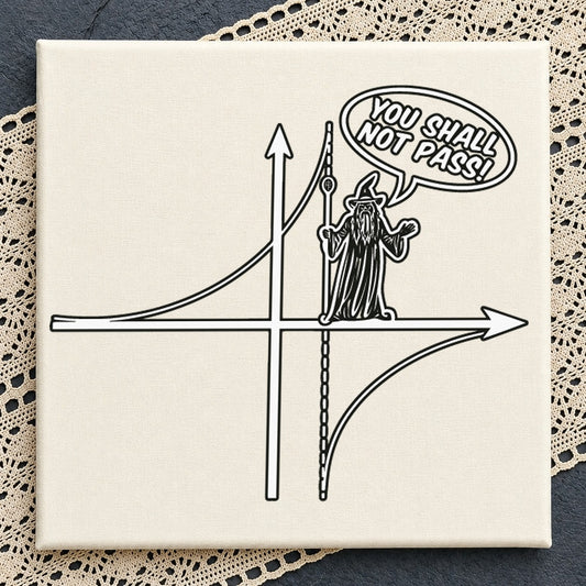 You Shall Not Pass Wizard SVG, Funny Fantasy Quote Clipart