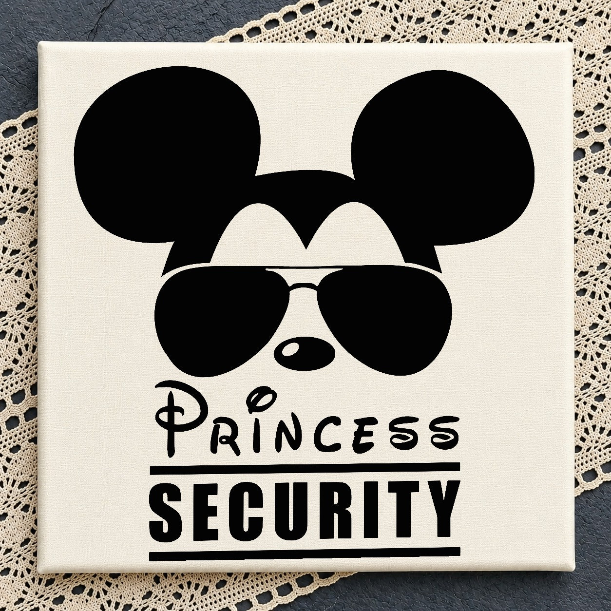 Mickey Mouse Princess Security SVG, Disney Dad SVG PNG, Family Trip SVG
