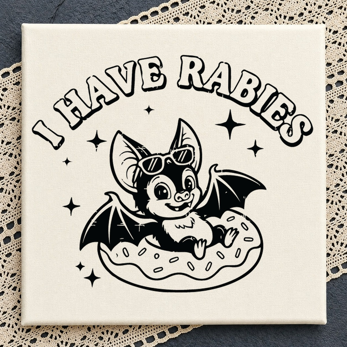 I Have Rabies Bat SVG, Funny Halloween Cricut Cut File
