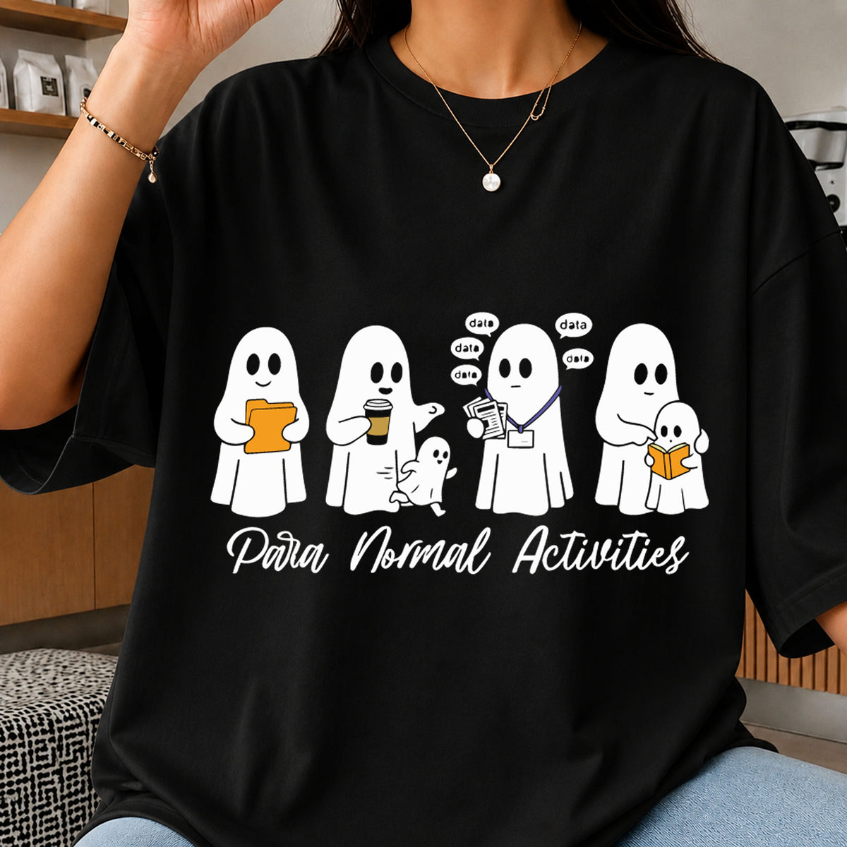 Para Normal Activities Halloween Ghost Cricut File SVG