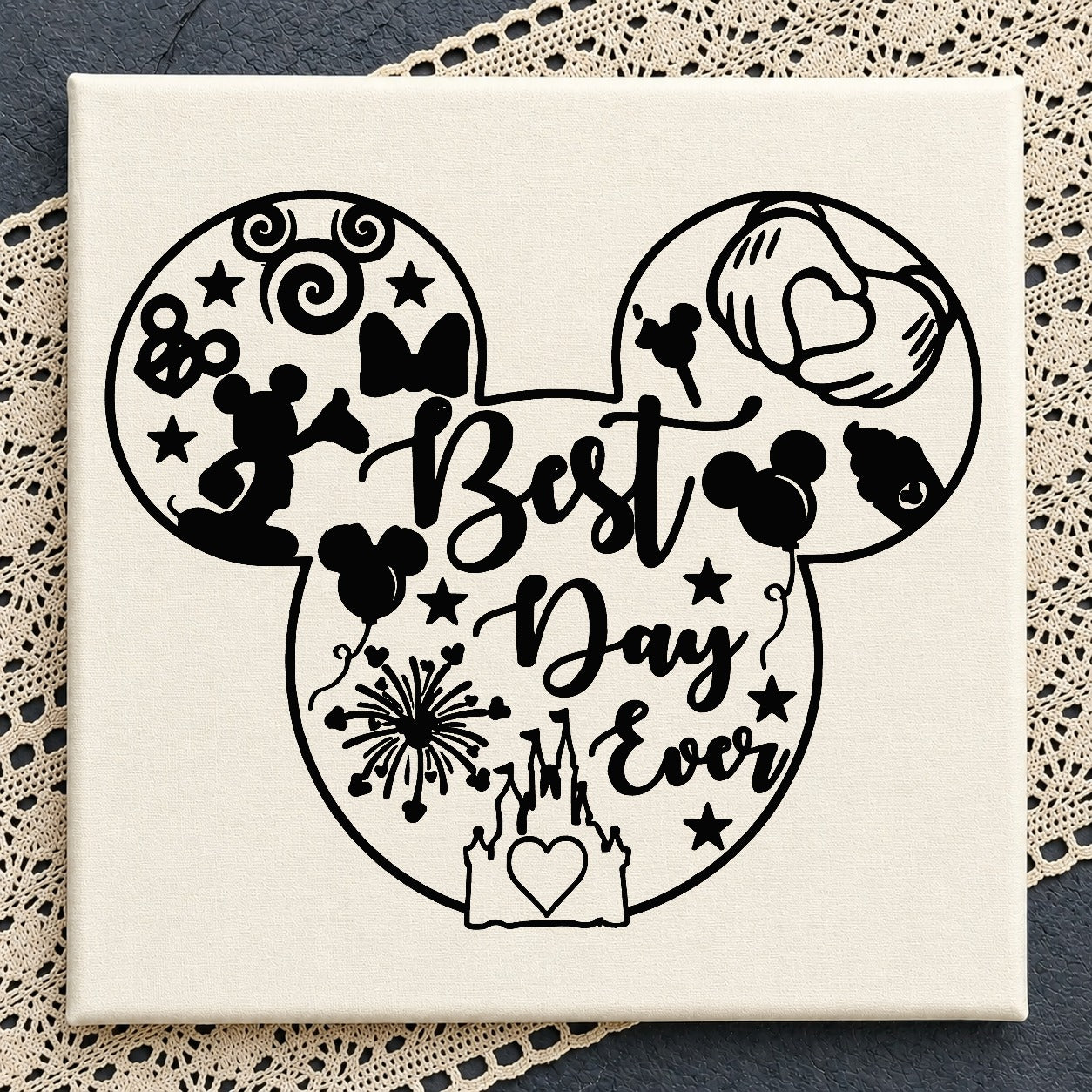Mickey Mouse Best Day Ever SVG, Disney Castle SVG, Disney Trip SVG PNG