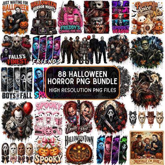 Halloween Horror & Ghost Spooky Bundle PNG | SvgBundleHub