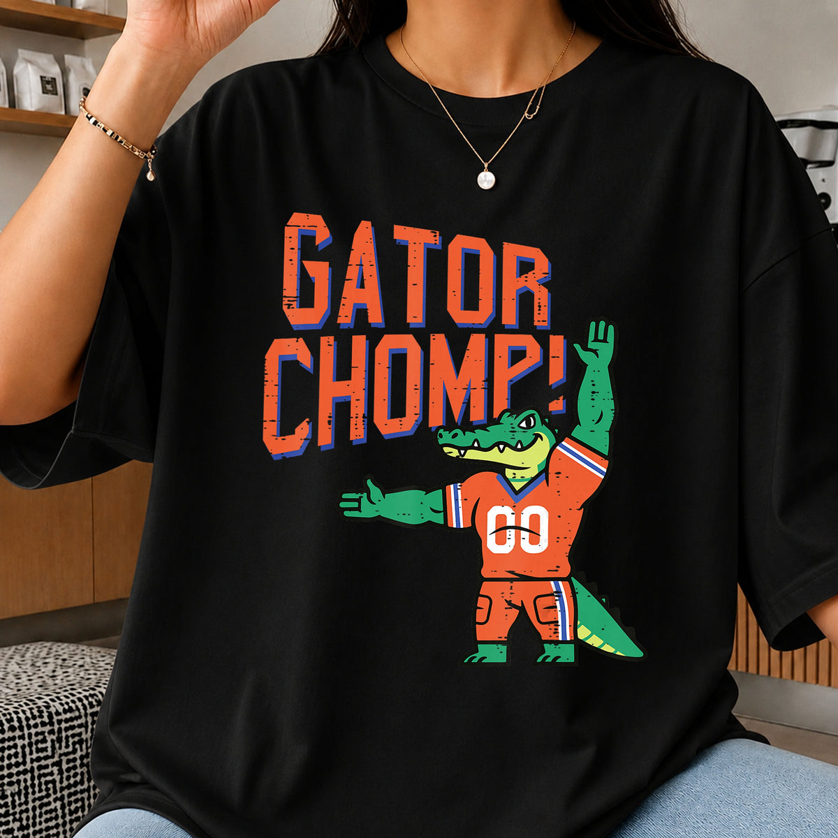 Gator Chomp Football Mascot Sports Clipart PNG