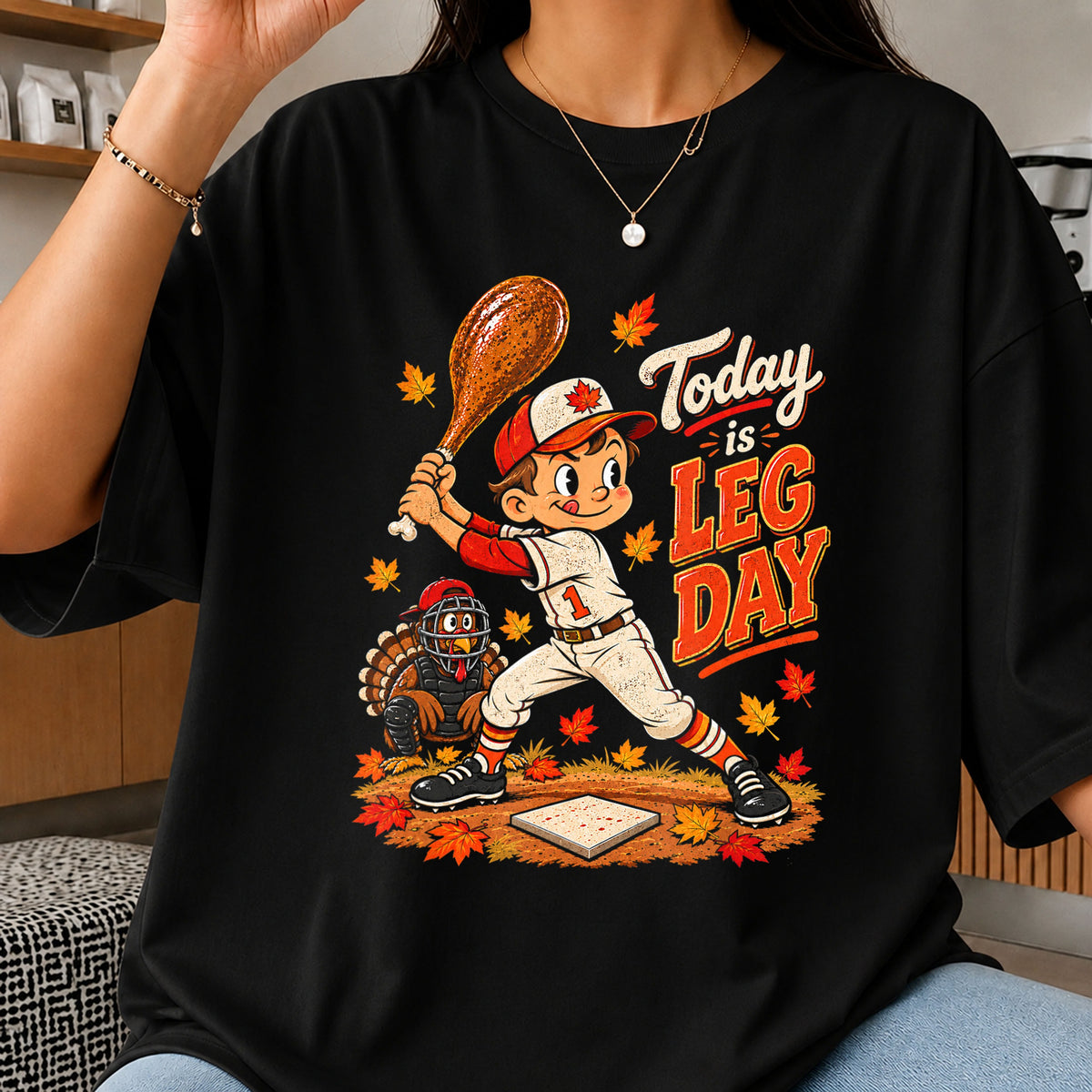 Today Is Leg Day Baseball Turkey Thanksgiving PNG
