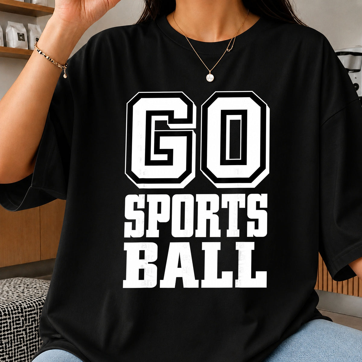 Go Sports Ball Funny Quote Athletic Jersey Design PNG