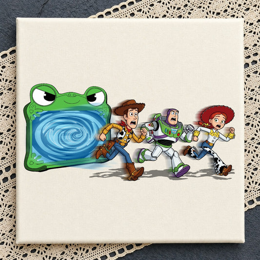 Woody Buzz Jessie Frog Portal Running PNG | SvgBundleHub