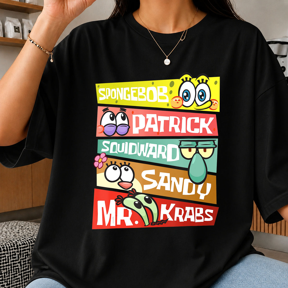 Spongebob Patrick Squidward Sandy Mr Krabs Bundle PNG
