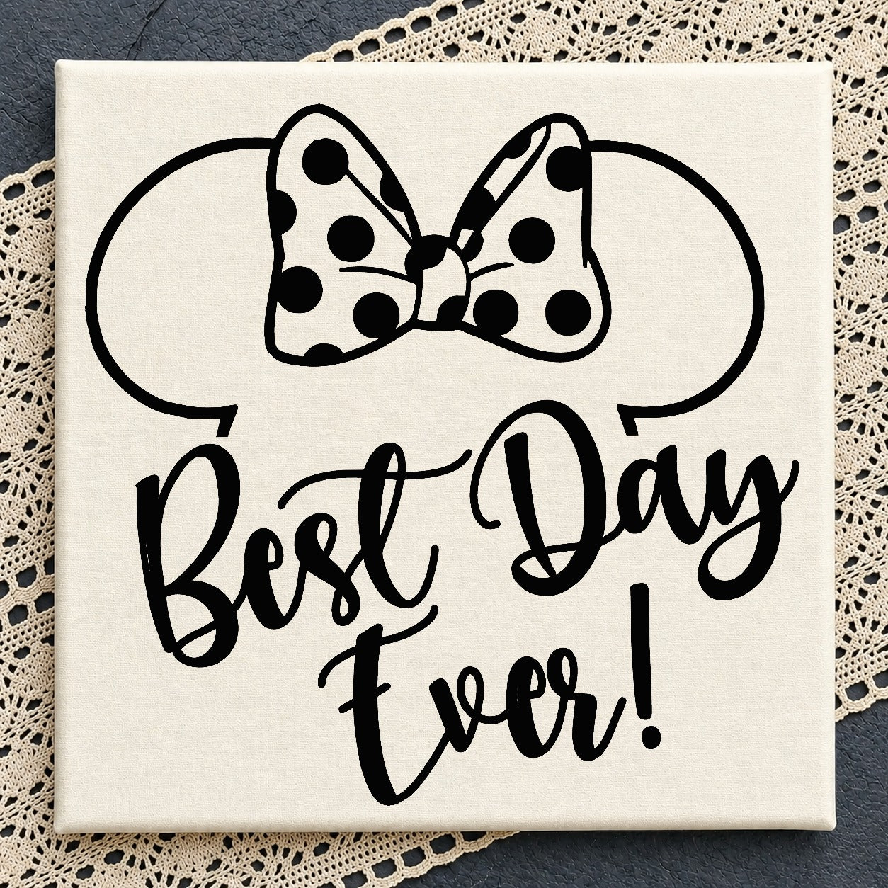 Minnie Mouse Best Day Ever SVG, Disney Trip SVG PNG, Mouse Ears SVG