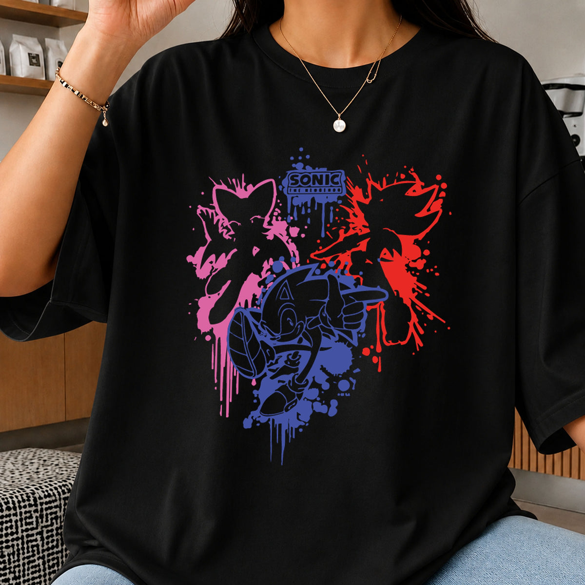 Sonic The Hedgehog Graffiti Splash Art Cricut File SVG