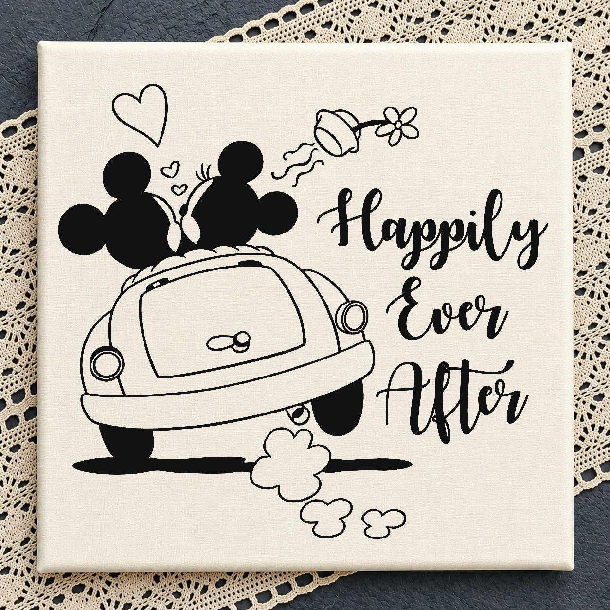 Mickey Minnie Happily Ever After SVG, Disney Wedding SVG PNG
