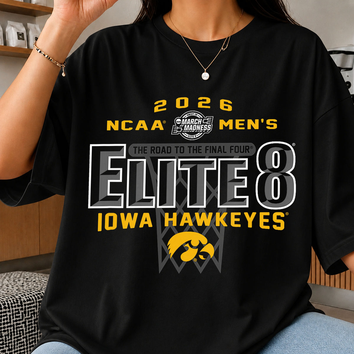 Iowa Hawkeyes Elite 8 March Madness 2026 NCAA PNG