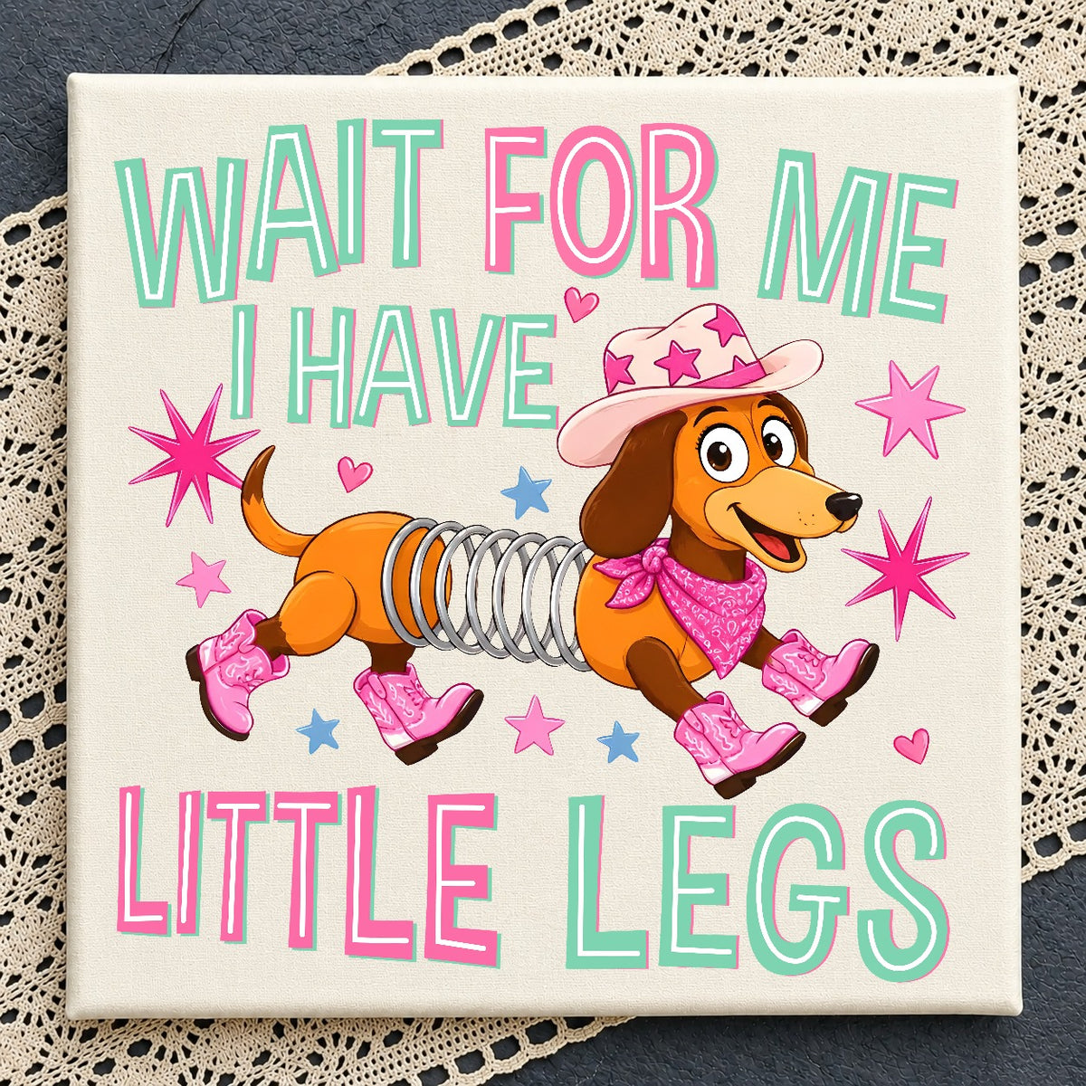 Wait For Me Little Legs Dachshund PNG | SvgBundleHub