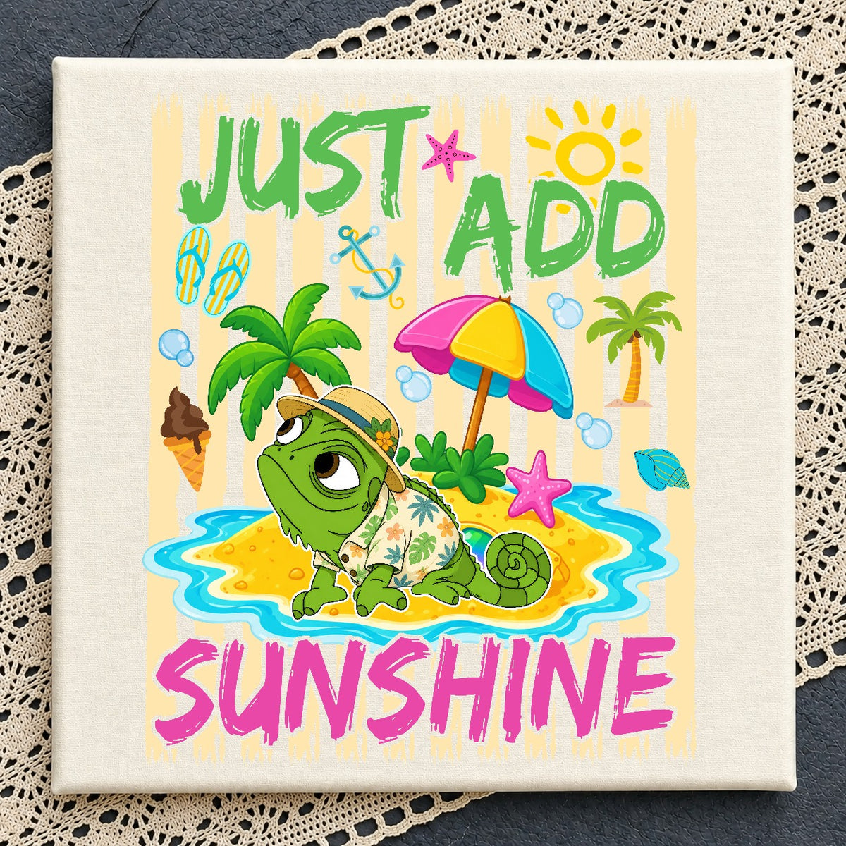 Just Add Sunshine Turtle Beach PNG | SvgBundleHub