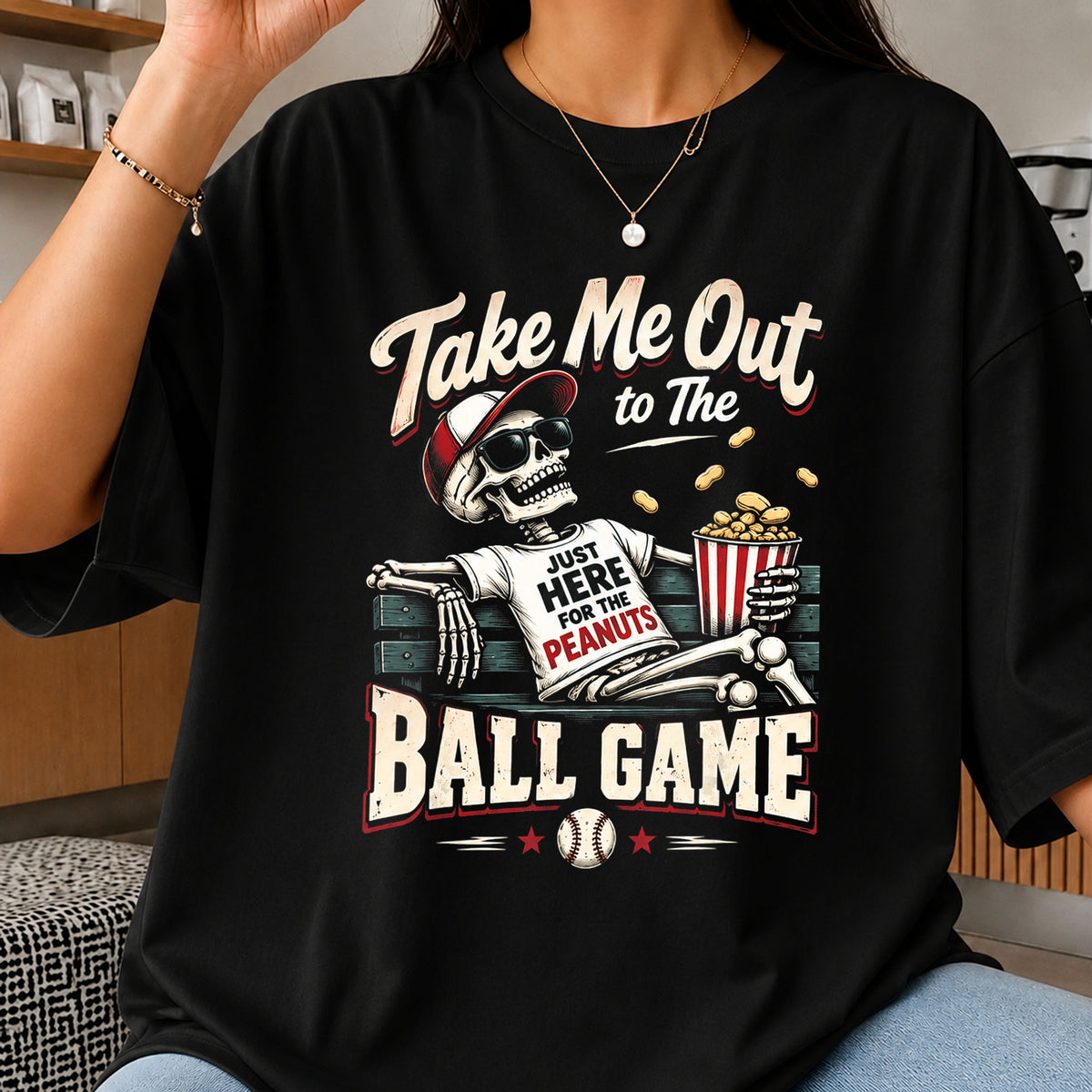 Take Me Out Ball Game Skeleton Peanuts Baseball PNG