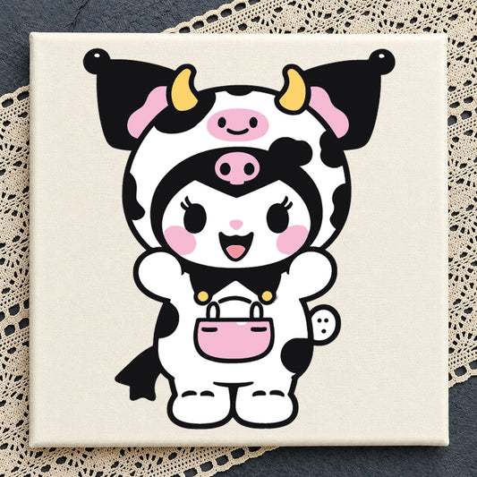 Kuromi Cow Costume SVG, Sanrio Cricut Cut File