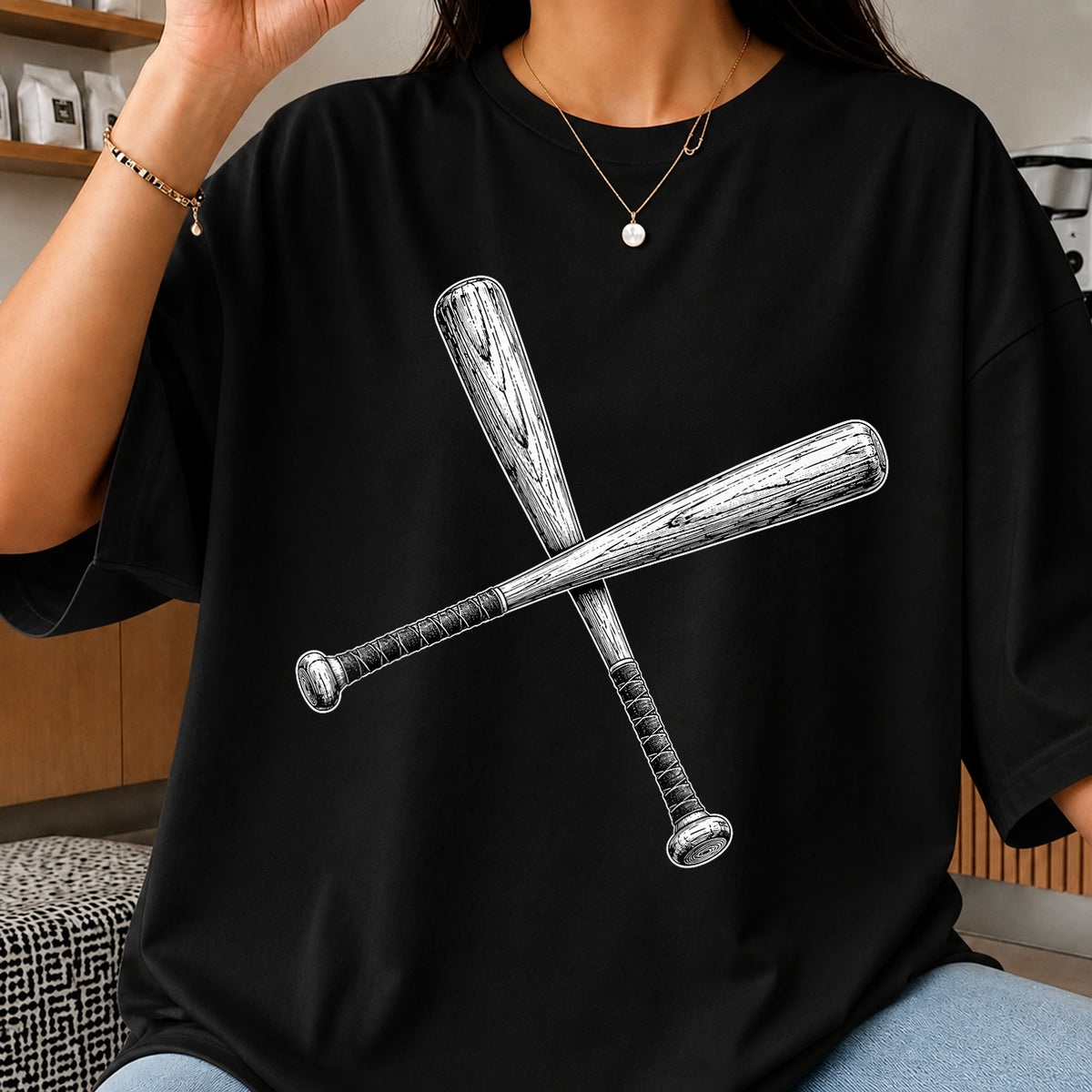 Crossed Baseball Bats Sketch Vintage Sports PNG