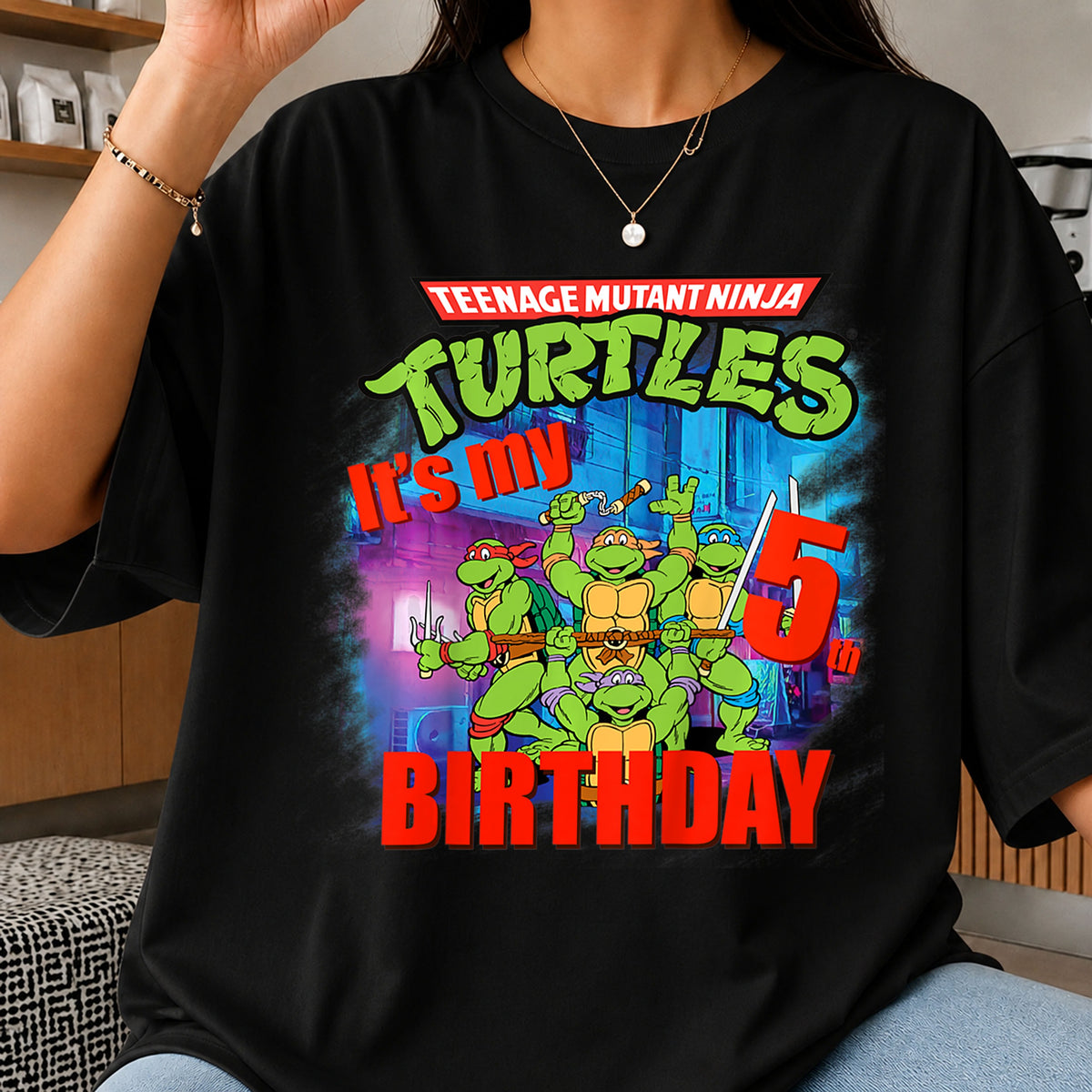 Teenage Mutant Ninja Turtles It's My 5th Birthday PNG