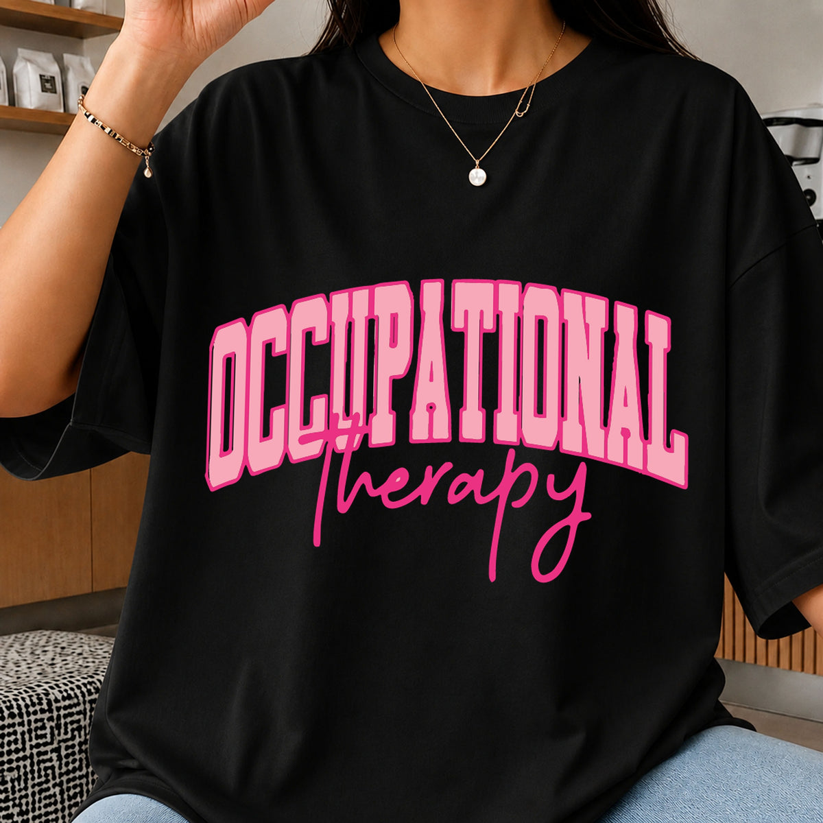 Occupational Therapy Varsity Arch Pink College Text PNG