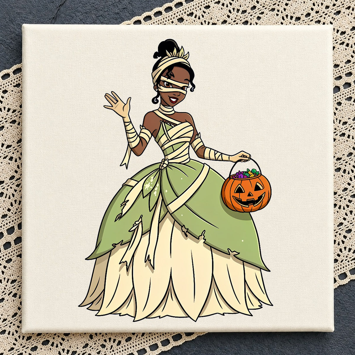 Princess Mummy Halloween PNG, Spooky Royalty | SvgBundleHub