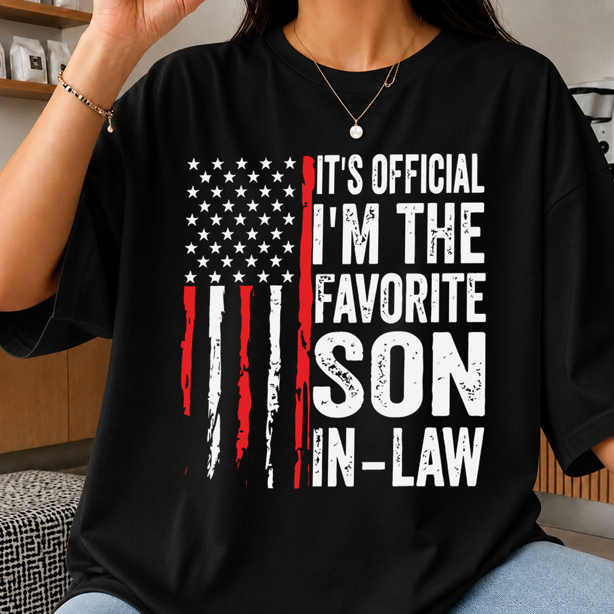 Favorite Son In Law American Flag SVG, Funny Family Cricut