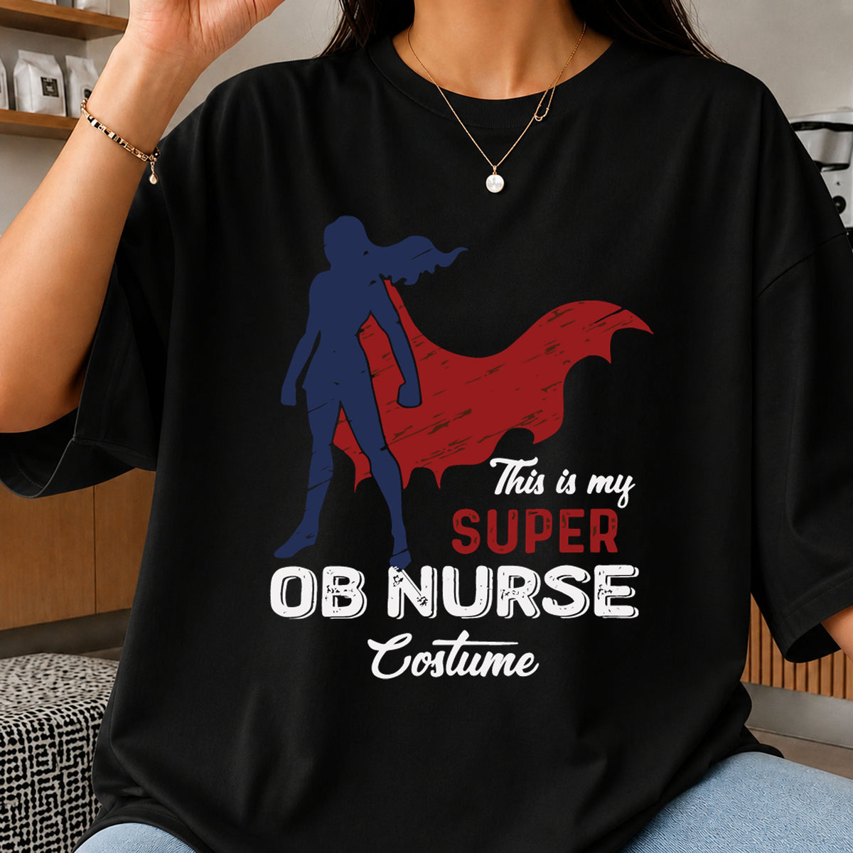This Is My Super OB Nurse Costume SVG, Stage Clipart Design