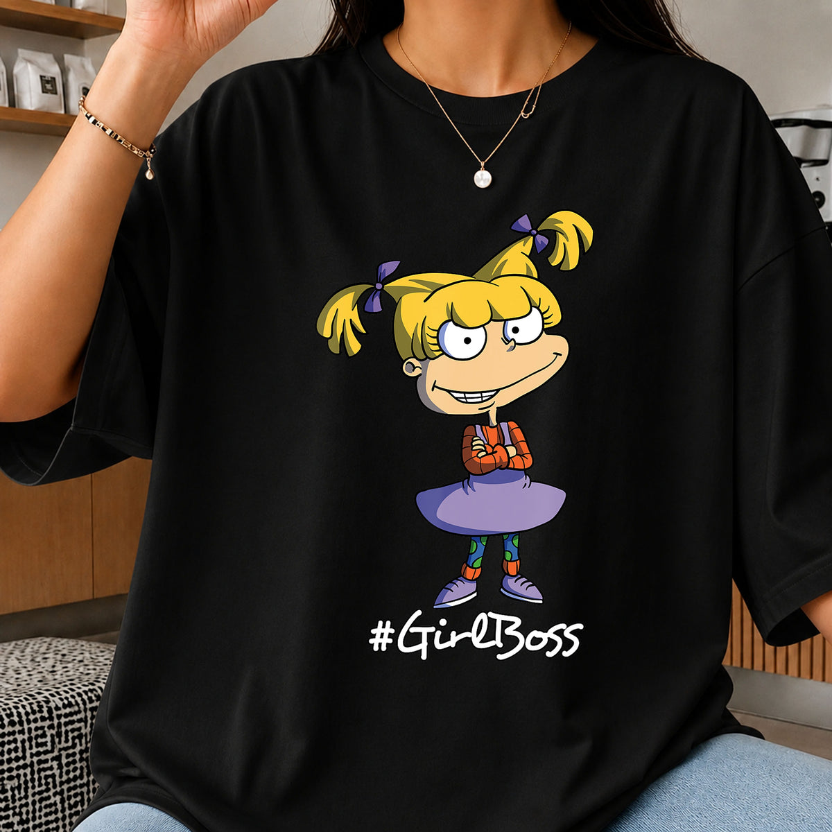 Angelica Pickles Girl Boss Rugrats Cartoon Character PNG