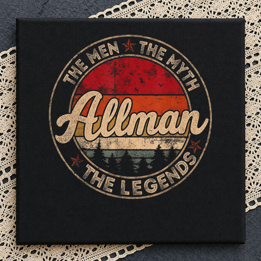 Allman The Man The Myth The Legend PNG, Retro PNG, Family PNG