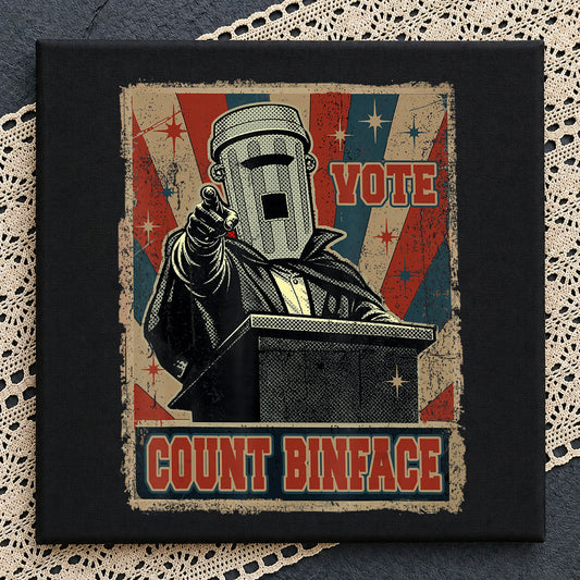 Vote Count Binface PNG, Funny Political Poster PNG, Retro PNG