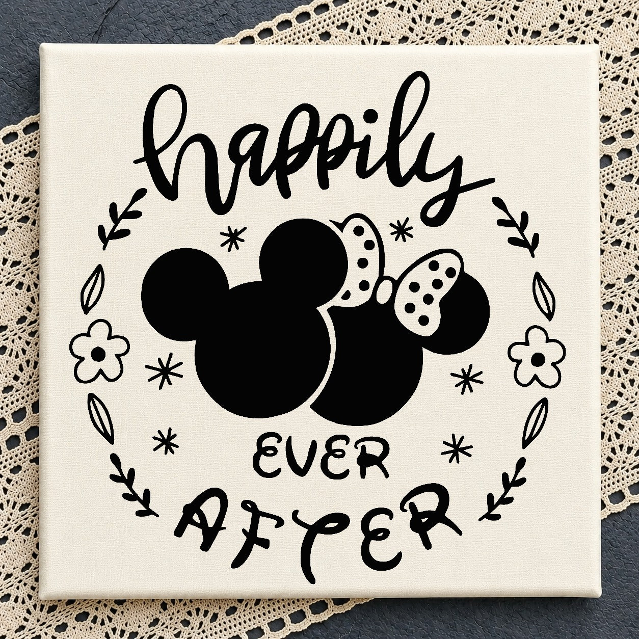 Disney Wedding SVG Bundle, Mickey Minnie Happily Ever After, Disney SVG PNG