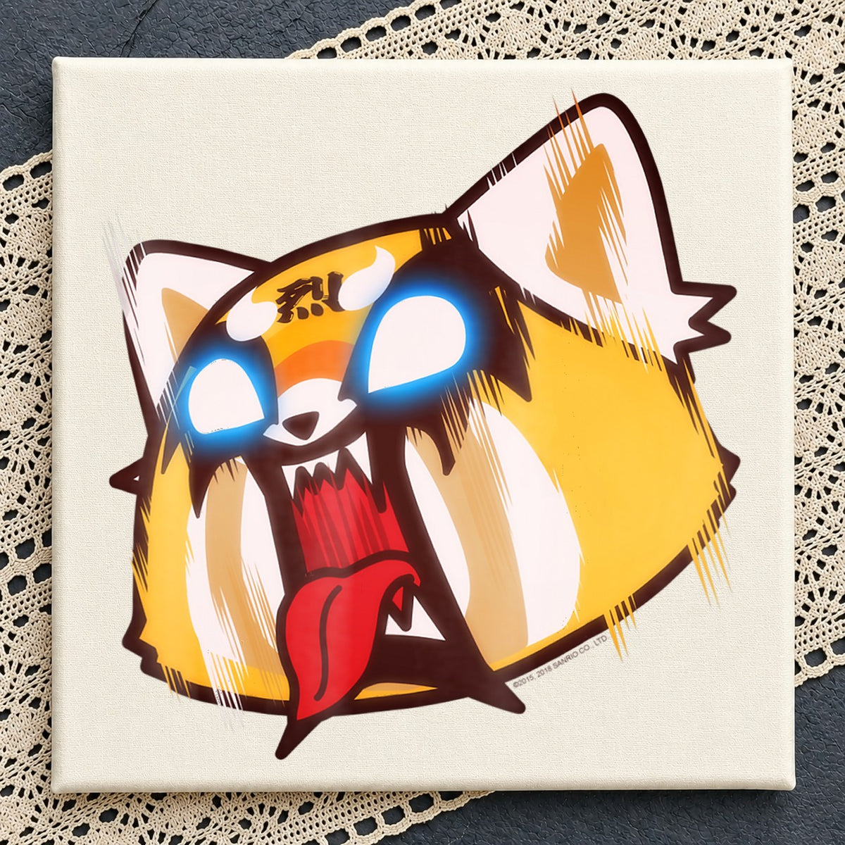 Aggretsuko Rage Face Angry Red Panda Sanrio PNG