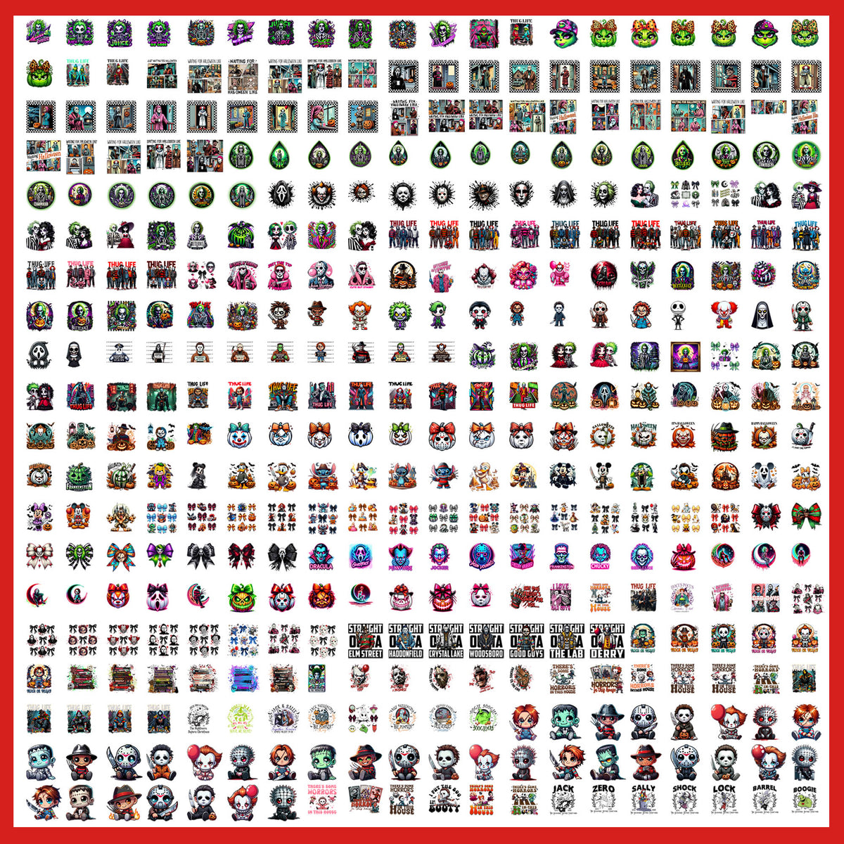 Horror Movies Mega Bundle PNG | SvgBundleHub