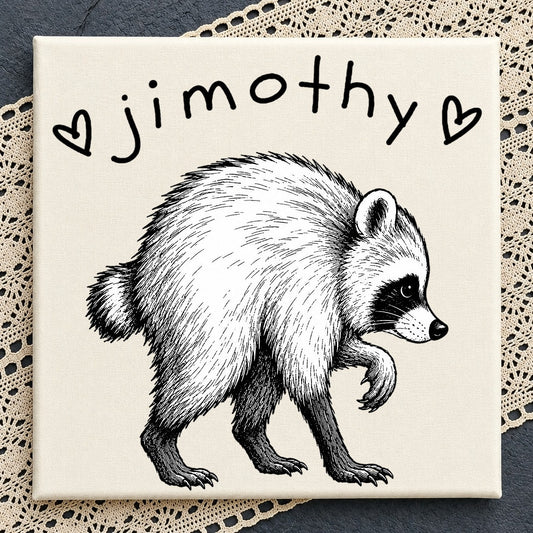 Jimothy Raccoon PNG, Funny Animal Sublimation | SvgBundleHub