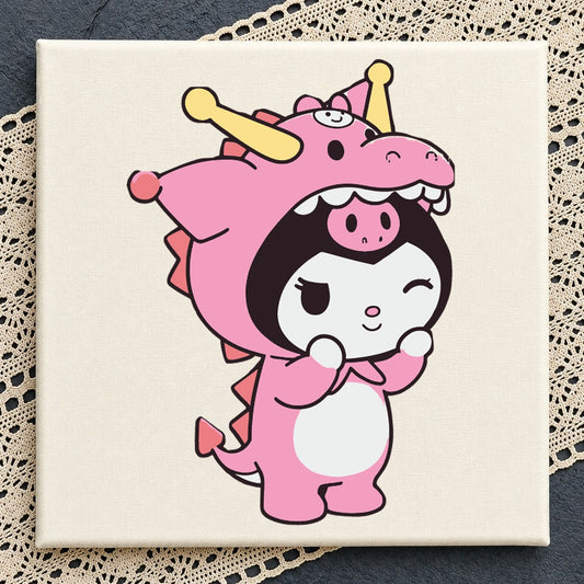 Kuromi Pink Dragon Costume SVG, Cute Sanrio Cricut File