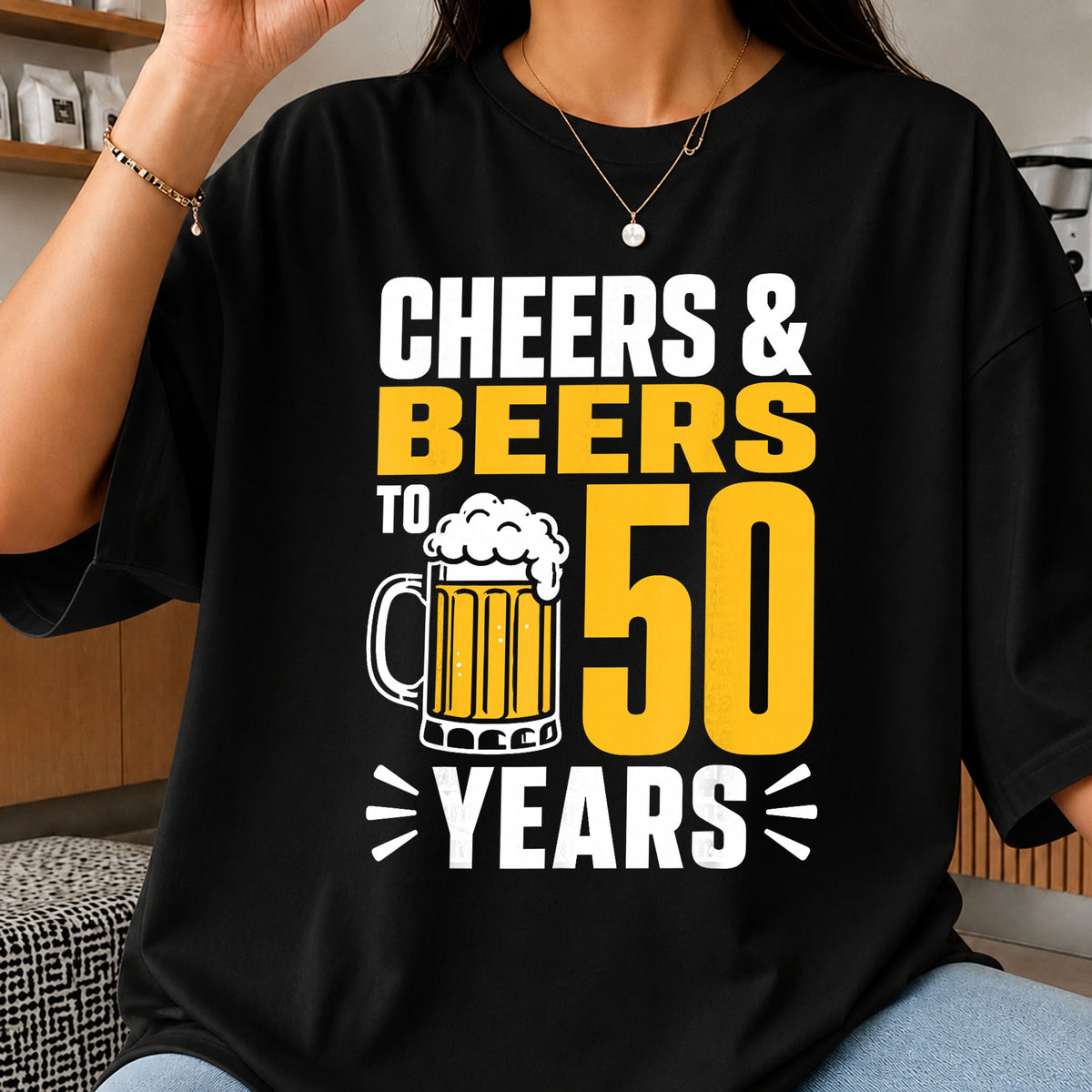 Cheers And Beers To 50 Years Birthday Drinking PNG