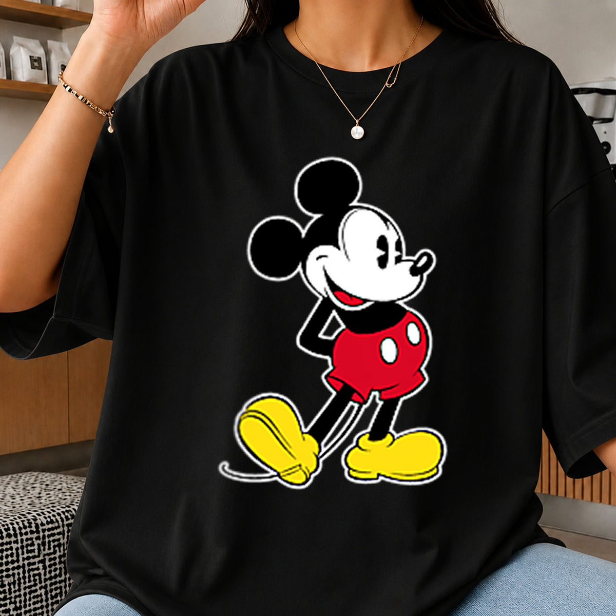 Mickey Mouse Classic Pose Retro Disney Character PNG