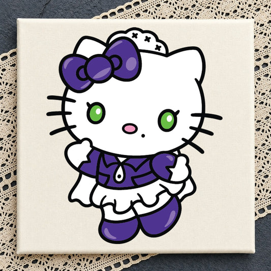 Hello Kitty Sailor Uniform Purple Cricut Cut File SVG