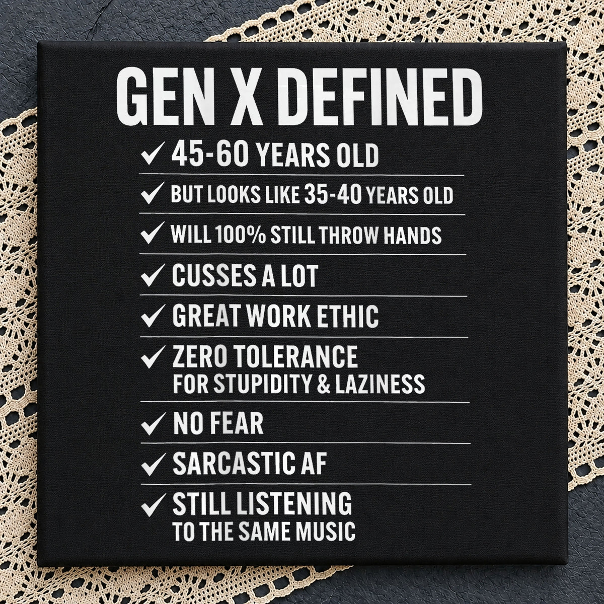 Gen X Defined PNG, Funny Generation X Shirt, Sarcastic PNG