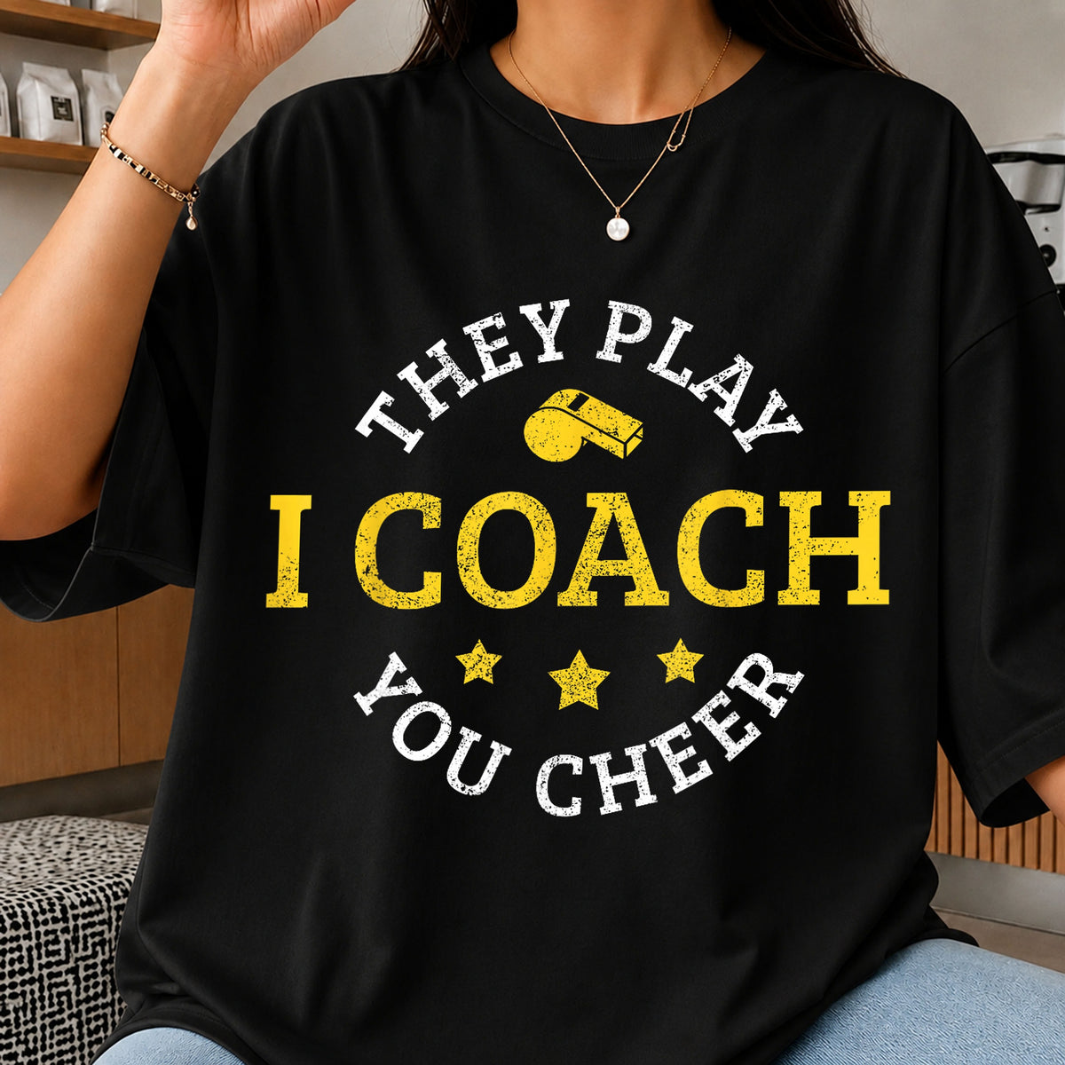 They Play I Coach You Cheer Whistle Sports PNG