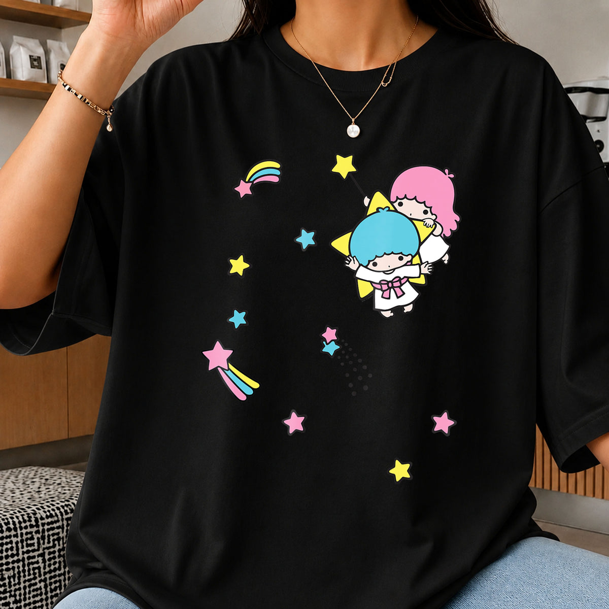 Little Twin Stars Shooting Stars Kawaii Sanrio Twins PNG