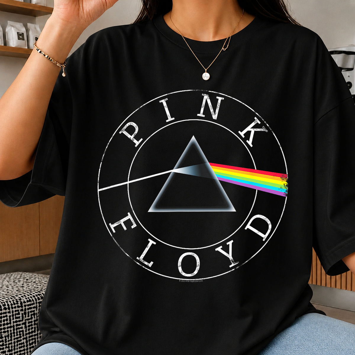 Pink Floyd Dark Side Of The Moon Prism Circle PNG