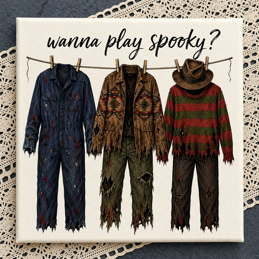 Wanna Play Spooky Horror Costumes PNG | SvgBundleHub