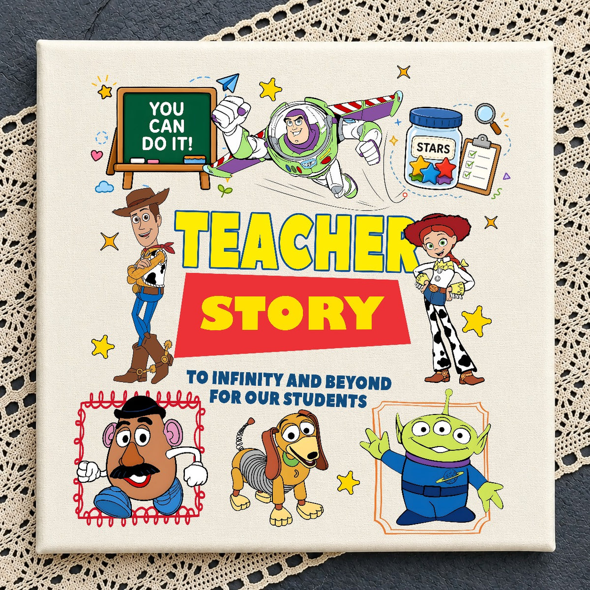 Teacher Story Toy Story Back to School PNG | SvgBundleHub