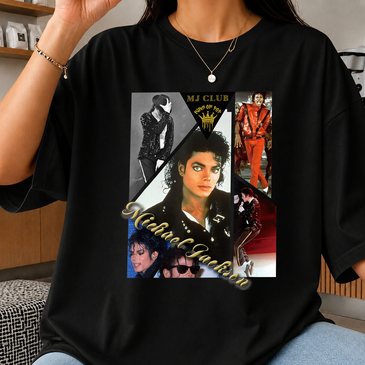 Michael Jackson King Of Pop MJ Club Collage PNG